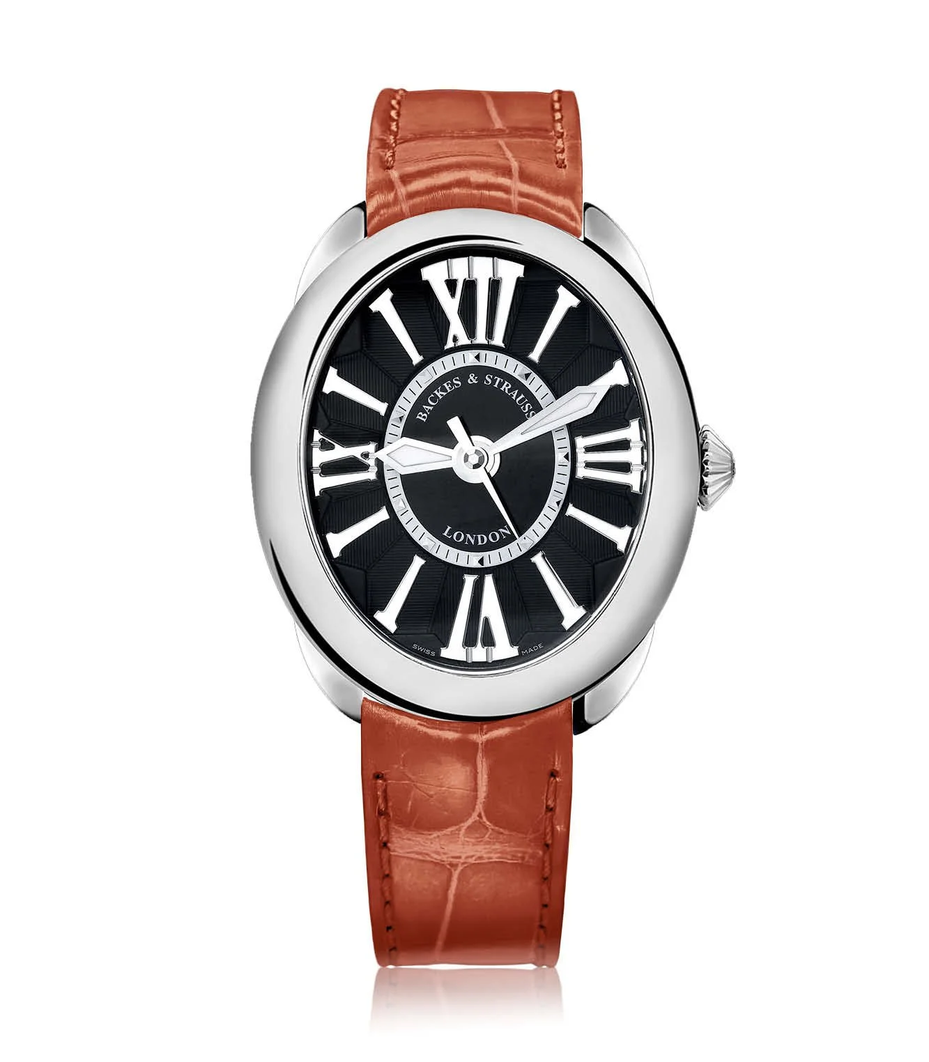 Regent 4047 Steel Luxury Watch – 40×47 mm Oval Case with Ideal-Cut